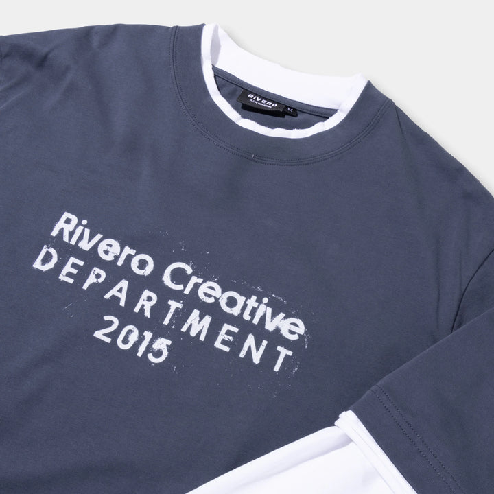 RIVERO - CREATIVE DEPARTMENT DOUBLE LAYERED TEE