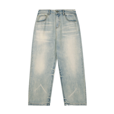 RIVERO - BAGGY MIST BLUE DENIM JEANS