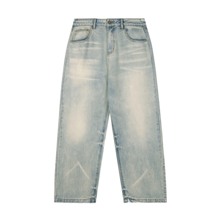 RIVERO - BAGGY MIST BLUE DENIM JEANS