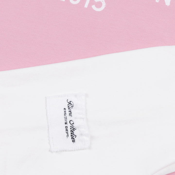 RIVERO - CREATIVE DEPT DOUBLE LAYERED TEE - WHITE/PINK