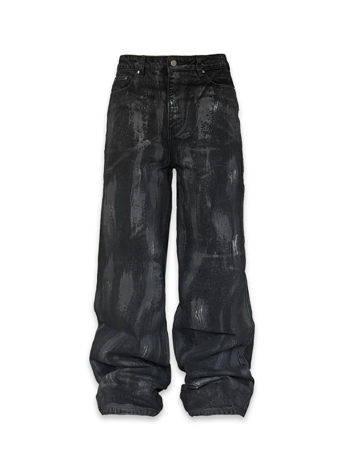 LORD CULTURE - COATED DENIM - BLACK