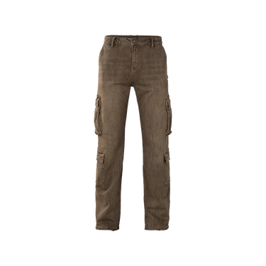 RIVERO - BAGGY VINTAGE WASHED CARGO DENIM JEANS