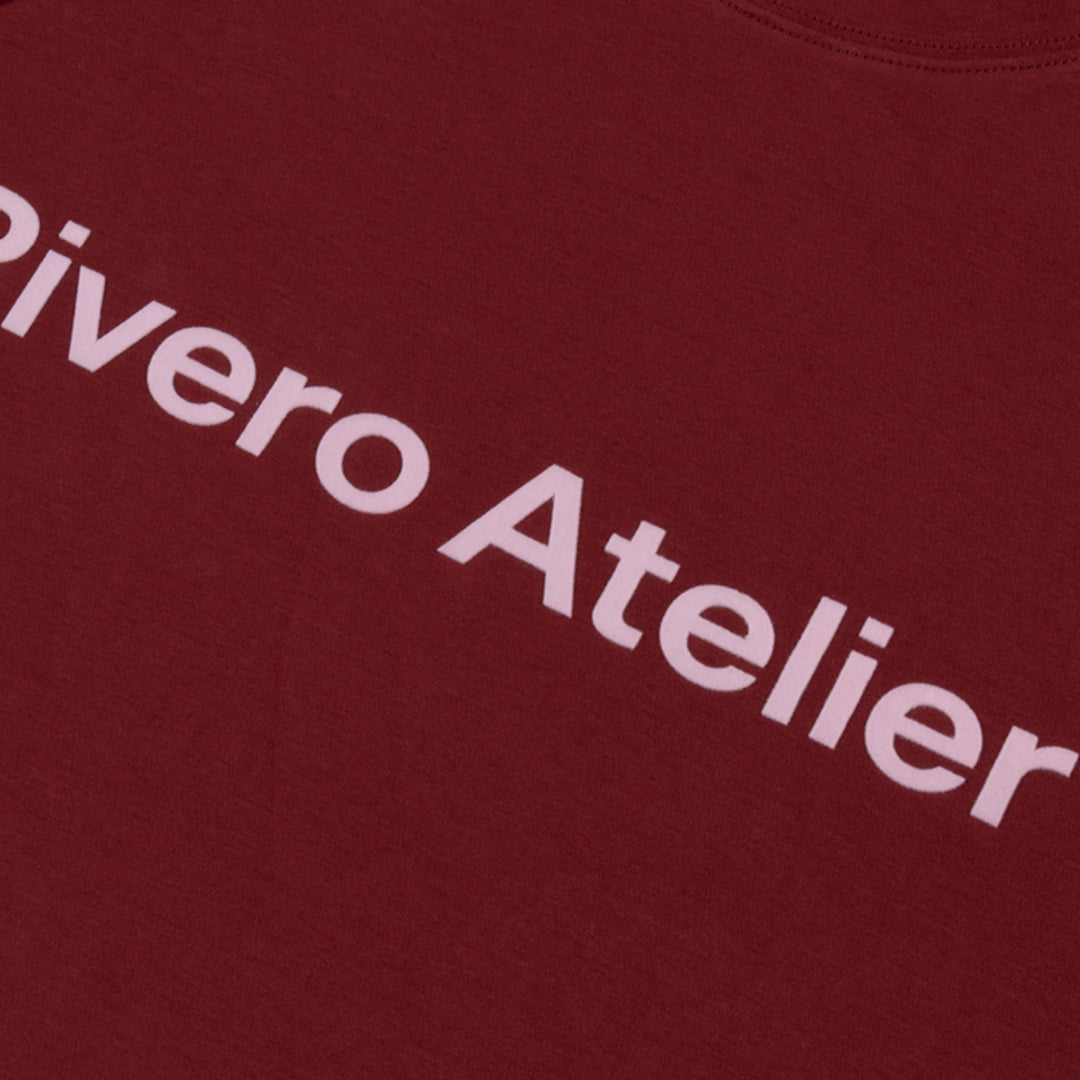 RIVERO - STUDIO LOGO T-SHIRT MAROON