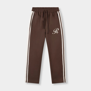 RIVERO - DUAL STRIPE TRACKPANTS BROWN/CREAM