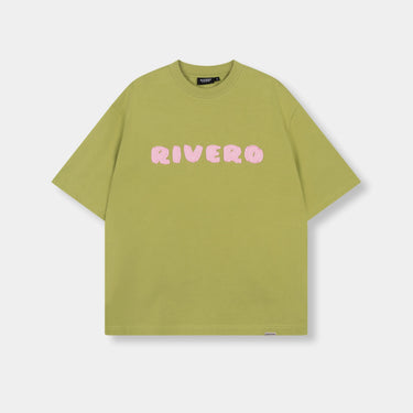 RIVERO - PUFFED LOGO T-SHIRT MOSS