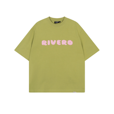 RIVERO - PUFFED LOGO T-SHIRT MOSS
