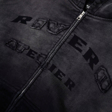 RIVERO - SHADOW WASHED STATEMENT ZIP HOODIE