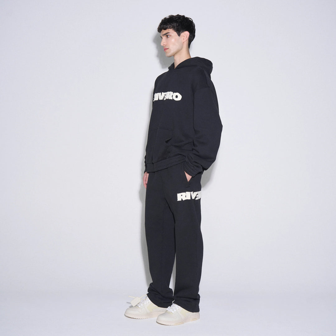 RIVERO - FRAYED ECHO JOGGER - BLACK