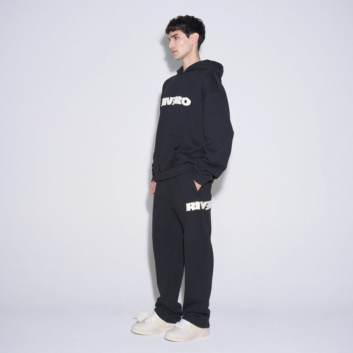 RIVERO - FRAYED ECHO JOGGER - BLACK