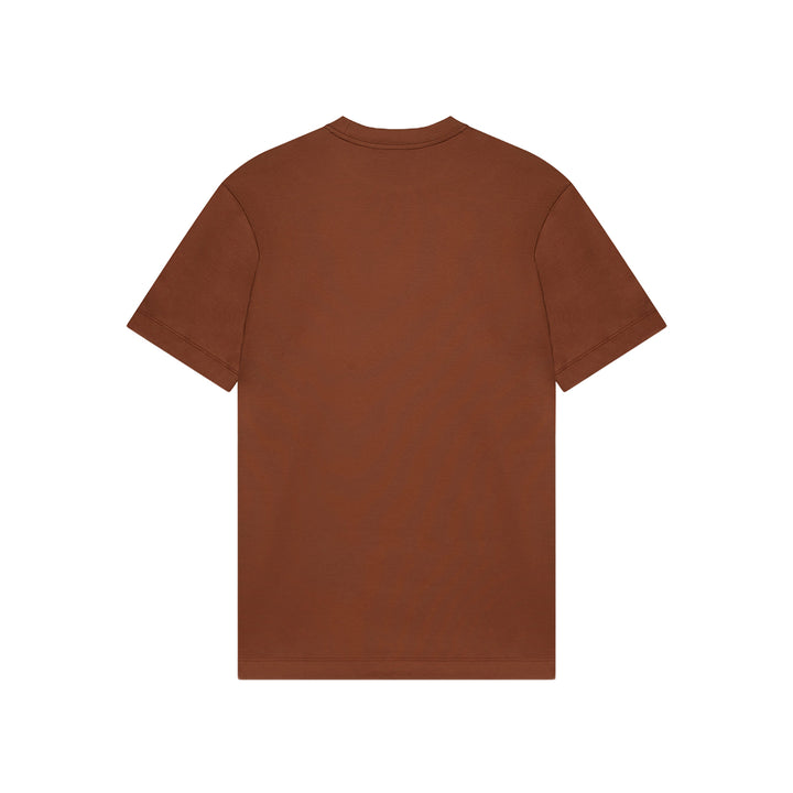 VALENZA - INTERLOCK SUPIMA T-SHIRT DARK BRIQUE
