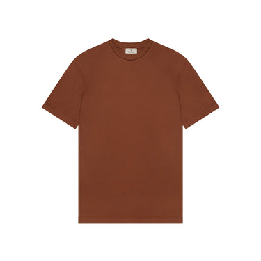VALENZA - INTERLOCK SUPIMA T-SHIRT DARK BRIQUE