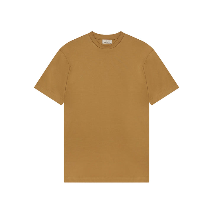VALENZA - INTERLOCK SUPIMA T-SHIRT DARK GOLD