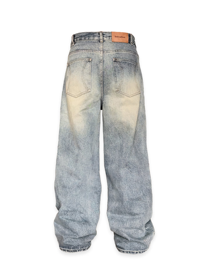 LORD CULTURE - DISTRESSED DENIM - BLUE