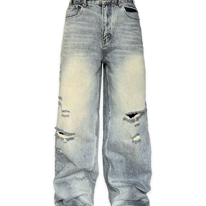 LORD CULTURE - DISTRESSED DENIM - BLUE