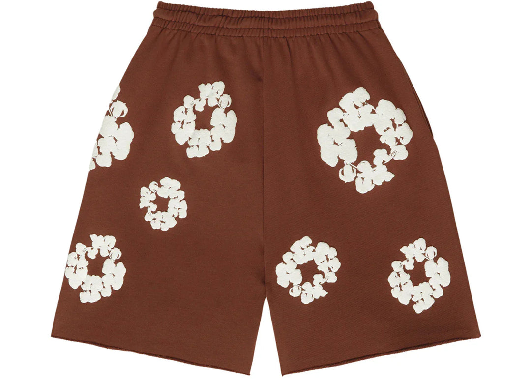 DENIM TEARS - THE COTTON WREATH SHORT BROWN