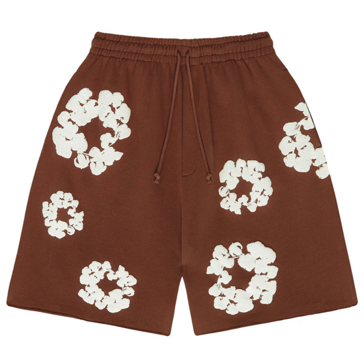 DENIM TEARS - THE COTTON WREATH SHORT BROWN