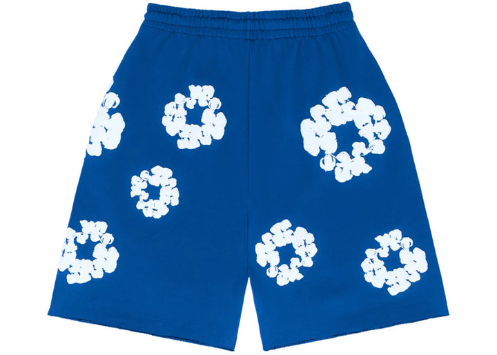 DENIM TEARS - THE COTTON WREATH SHORT ROYAL BLUE