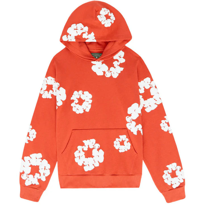 DENIM TEARS - THE COTTON WREATH HOODIE ORANGE