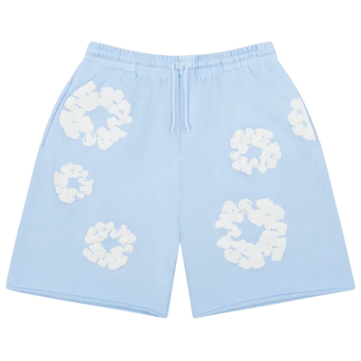DENIM TEARS - THE COTTON WREATH SHORT POWDER BLUE