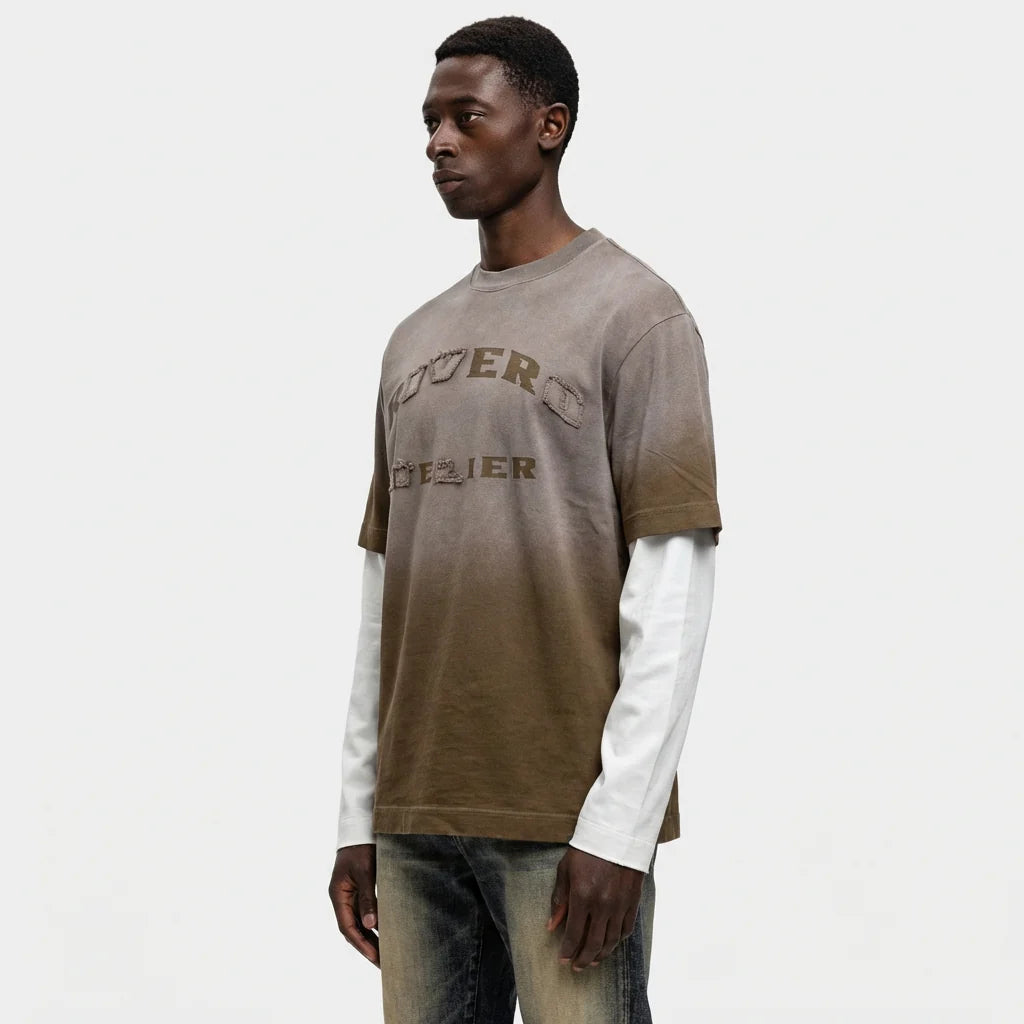 RIVERO - EARTH WASHED STATEMENT DOUBLE LAYERED TEE