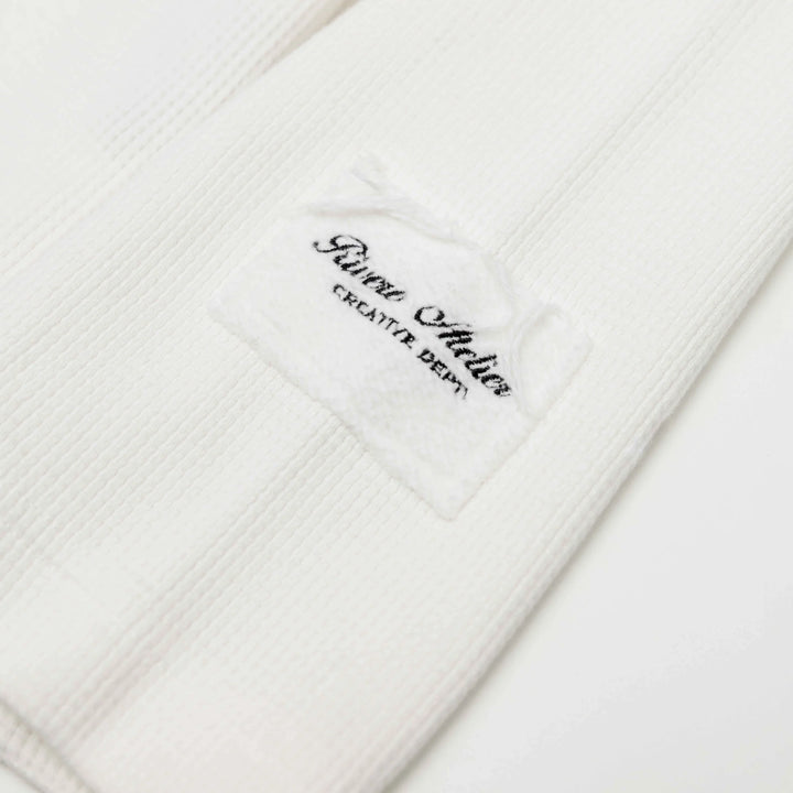 RIVERO - ART &amp; DESIGN WAFFLE LONGSLEEVE WHITE
