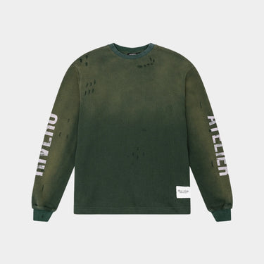 RIVERO - INTL. WASHED WAFFLE LONGSLEEVE GREEN