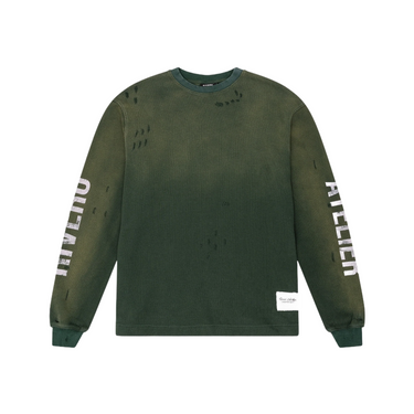 RIVERO - INTL. WASHED WAFFLE LONGSLEEVE GREEN