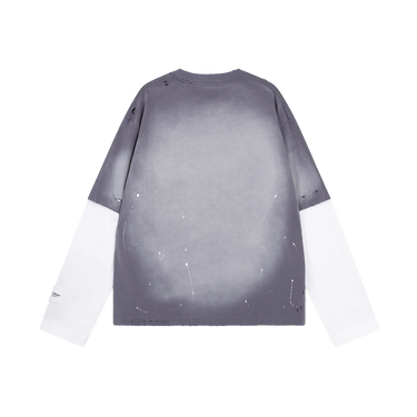 RIVERO - FADE ARTIFACT ASH DOUBLE LAYERED TEE