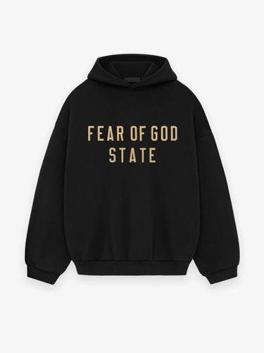 FEAR OF GOD ESSENTIALS - BLACK STATE HOODIE
