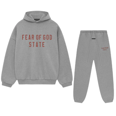 FEAR OF GOD ESSENTIALS - FW24 DARK HEATHER FULL SET