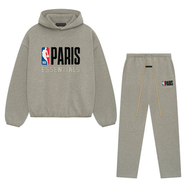 FEAR OF GOD ESSENTIALS - NBA PARIS WARM HEATHER FULL SET