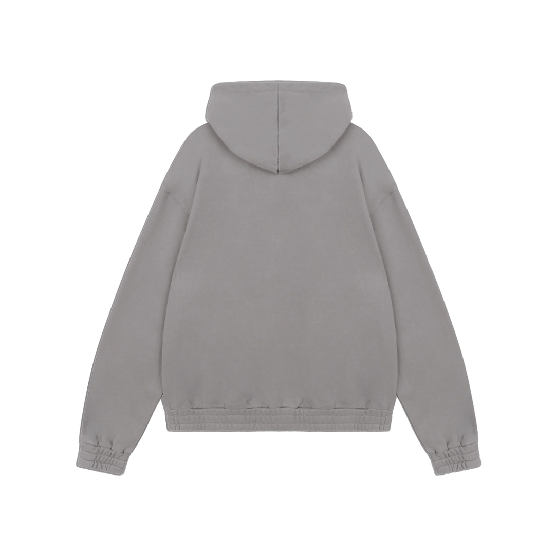 RIVERO - FRAYED ECHO HOODIE - GREY