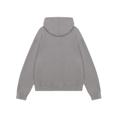 RIVERO - FRAYED ECHO HOODIE - GREY