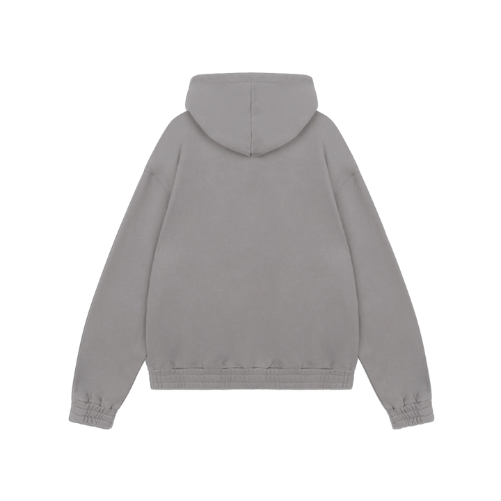 RIVERO - FRAYED ECHO HOODIE - GREY