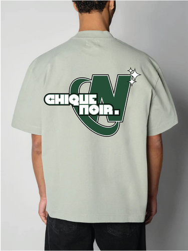 CHIC NOIR - FUTURE LOGO TEE WROUGHT IRON
