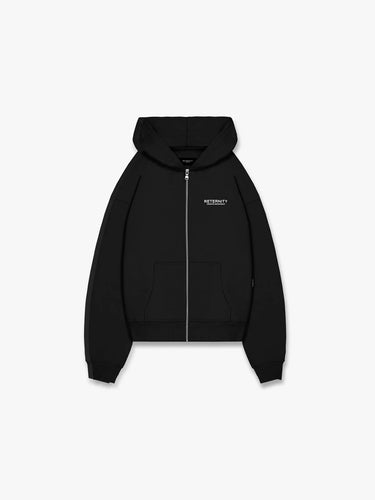 RETERNITY- CREATIVE DEPT ZIP-HOODIE - BLACK