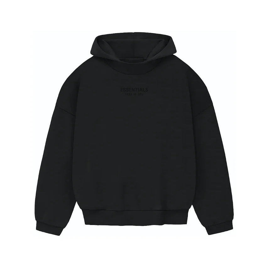 FEAR OF GOD ESSENTIALS - FW23 JET BLACK HOODIE