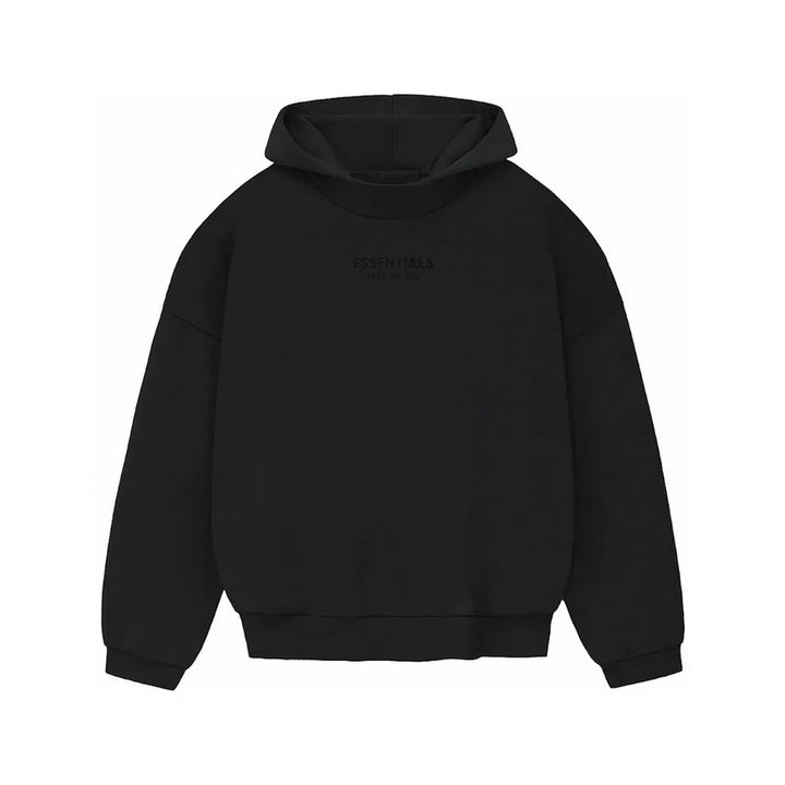 FEAR OF GOD ESSENTIALS - FW23 JET BLACK HOODIE