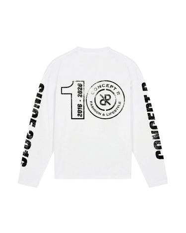 CONCEPT R - ANNIVERSARY LONGSLEEVE - WHITE *PRE-ORDER*