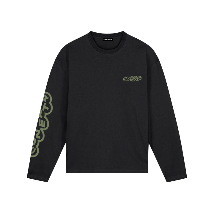 CONCEPT R - BUBBLE LONGSLEEVE - BLACK GREEN