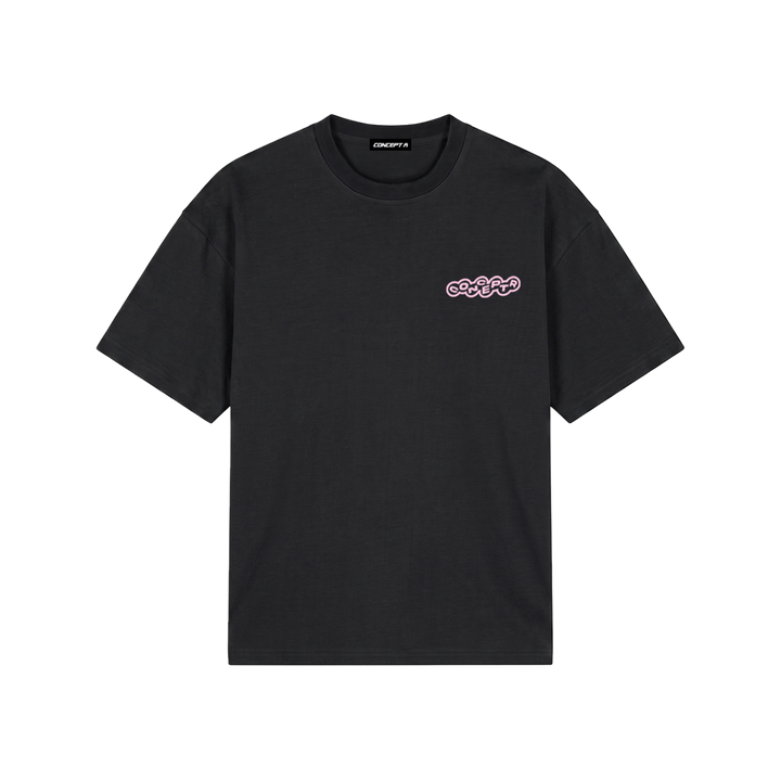 CONCEPT R - BUBBLE TSHIRT - BLACK PINK