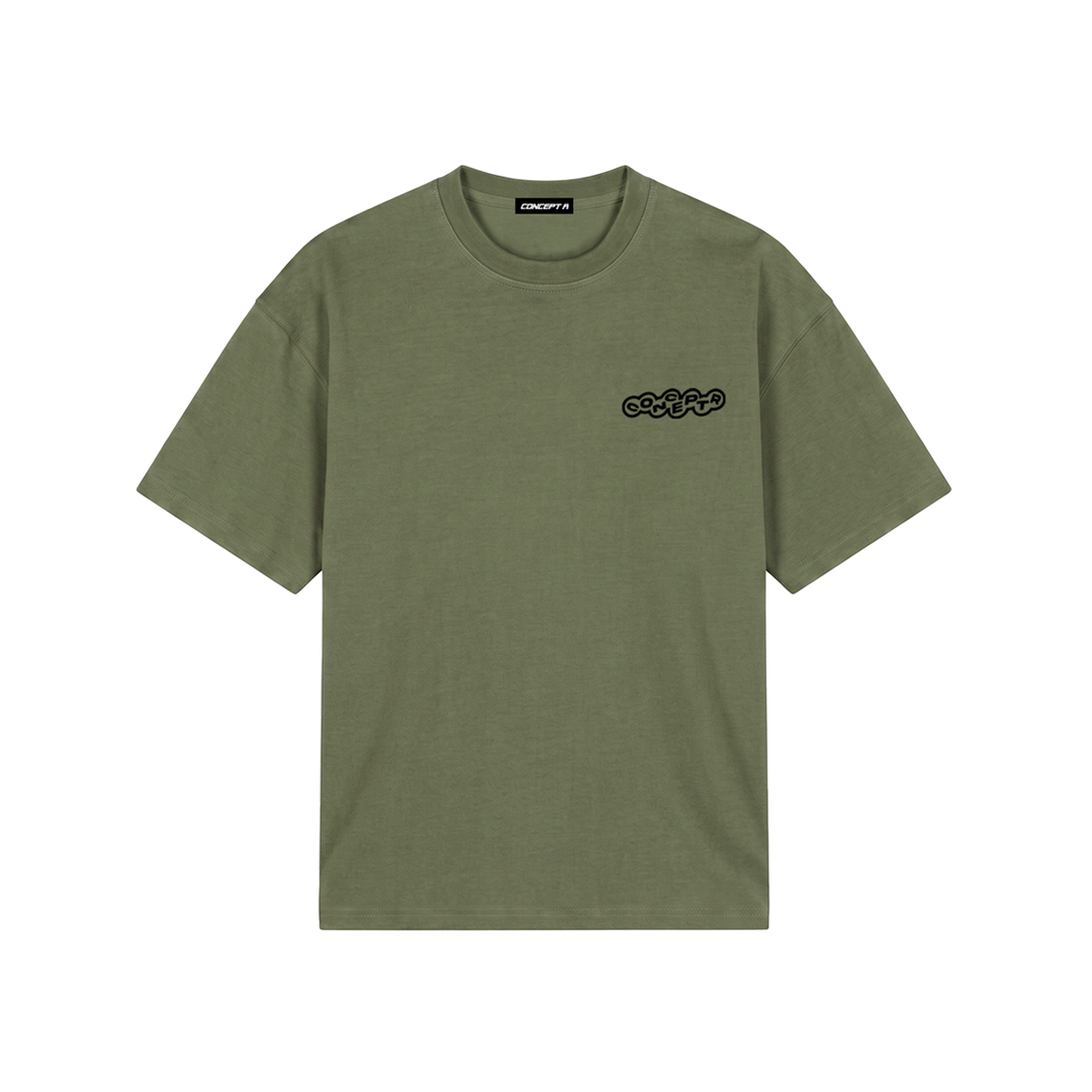 CONCEPT R - BUBBLE TSHIRT - GREEN