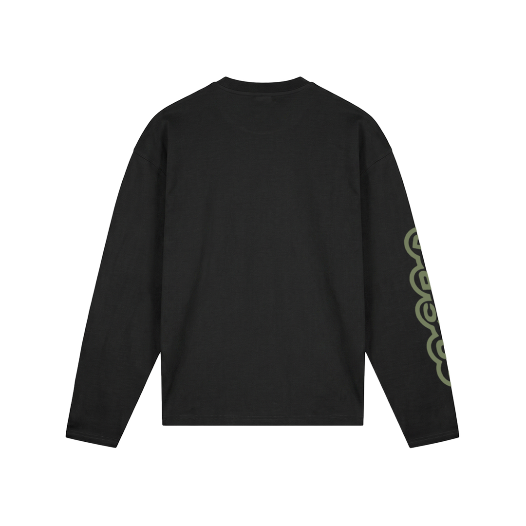 CONCEPT R - BUBBLE LONGSLEEVE - BLACK GREEN