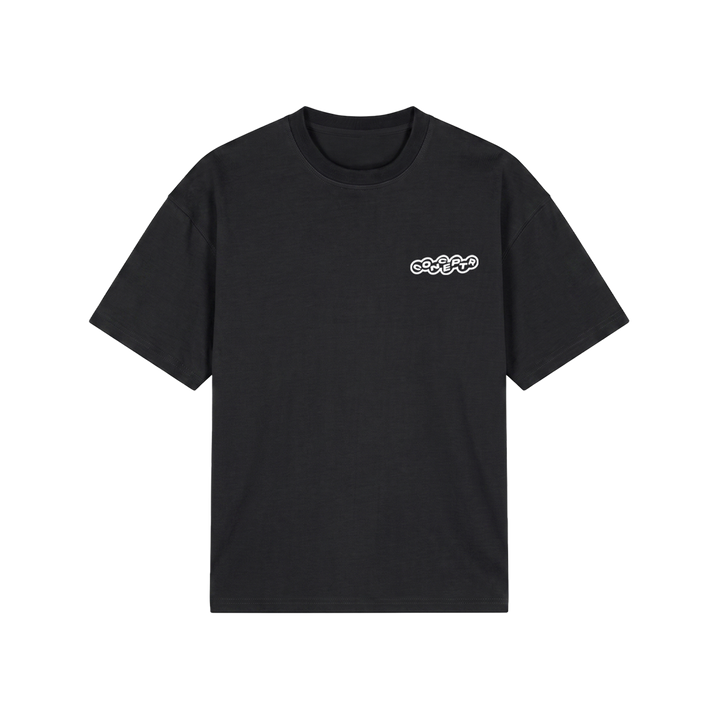 CONCEPT R - BUBBLE TSHIRT - BLACK WHITE