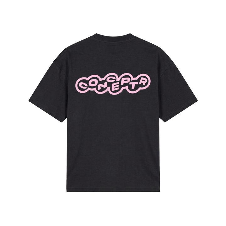 CONCEPT R - BUBBLE TSHIRT - BLACK PINK