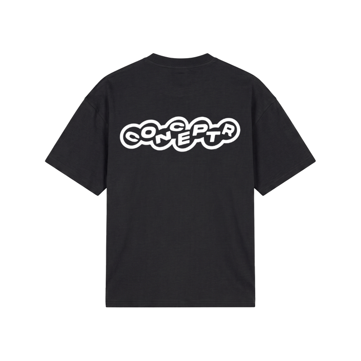 CONCEPT R - BUBBLE TSHIRT - BLACK WHITE