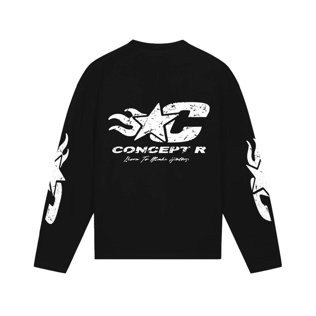 CONCEPT R - BORN TO INSPIRE LONGSLEEVE - BLACK
