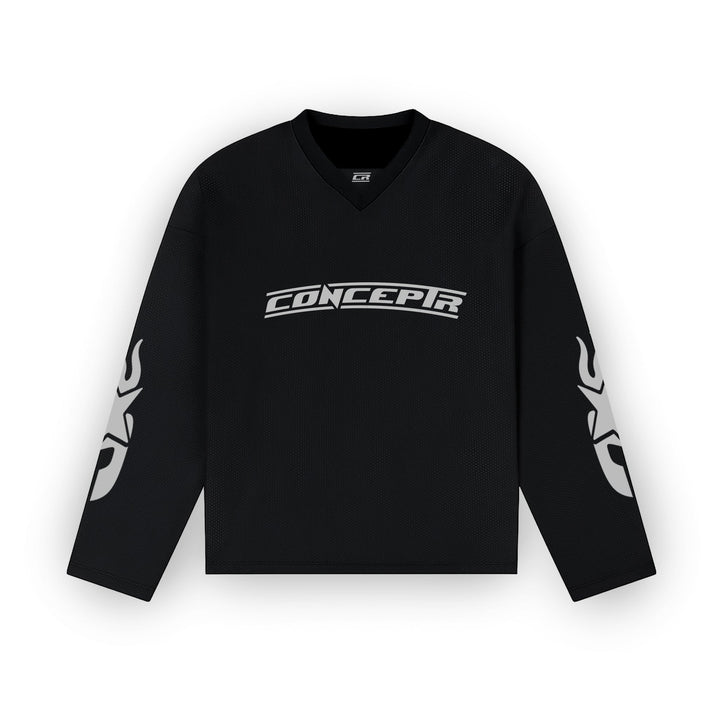 CONCEPT R - GAME CHANGER JERSEY - MESH BLACK - REFLECTIVE