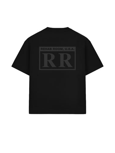 REHAB ROOM - RATED-R TEE - BLACK