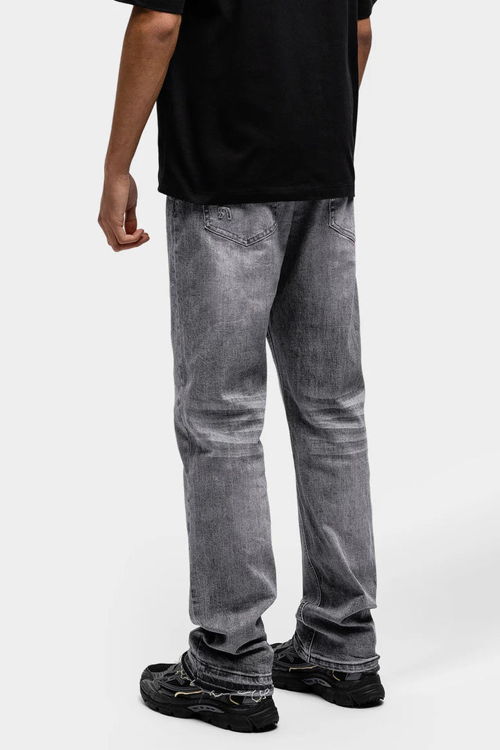 RIVERO - REGULAR GRANITE EMBOSSED DENIM JEANS